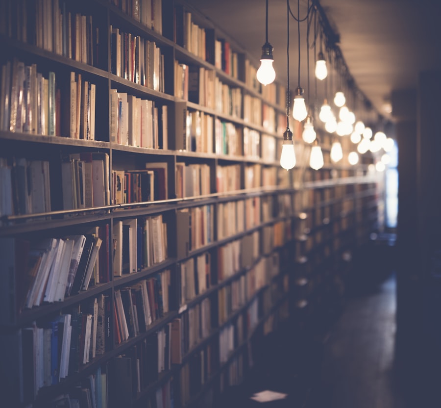 Bibliothèque — étagères de livres